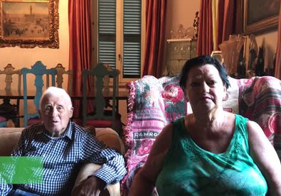 I genitori di Roberto Mancini, papà Aldo e mamma Marianna,