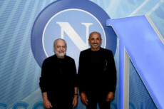 Líarrivo del nuovo allenatore del Napoli Luciano Spalletti al centro sportivo di Castel Volturno con il presidente Aurelio De Laurentiis, 02 luglio 2021.