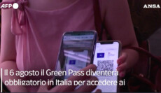 Dal 6 agosto Green Pass obbligatorio in Italia