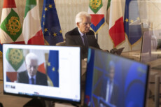 ntervento del Presidente della Repubblica, Sergio Mattarella, in videoconferenza, alla sessione di apertura della 42° edizione del Meeting per l’amicizia fra i popoli.