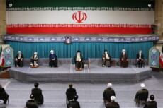 Cerimonia d'insediamento del nuovo presidente Ebrahim Raisi, con la presenza del leader supremo Ayatollah Ali khamenei.