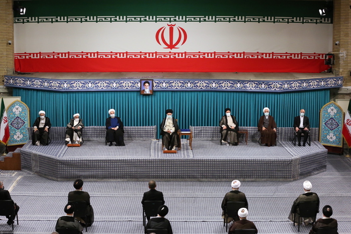Cerimonia d'insediamento del nuovo presidente Ebrahim Raisi, con la presenza del leader supremo Ayatollah Ali khamenei.