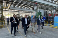 Il Ministro dello sviluppo economico, Giancarlo Giorgetti, a Nocera Umbra (Perugia) per il progetto di riconversione dell'area industriale dell'ex Merloni