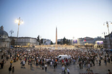 La manifestazione dei No Vax a piazza del Popolo, Roma 28 luglio 2021