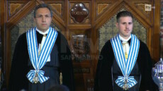 1° ottobre: Francesco Mussoni e Giacomo Simoncini (a destra) sono saliti alla Suprema Magistratura dello Stato di San Marino.