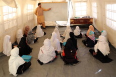 Una scuola femminile a Kandahar, Afghanistan, 18 Ottobre 2021.
