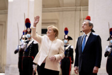 Il Presidente del Consiglio, Mario Draghi, incontra la Cancelliera della Repubblica Federale di Germania, Angela Merkel.
