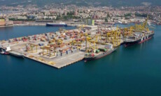 Un'immagine del porto di Trieste.
