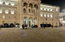 Il presidio dei no Green pass, Trieste