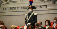 Cerimonia di inaugurazione dell'anno giudiziario nell'aula magna del tribunale