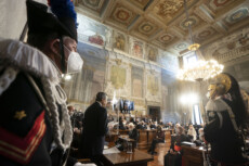 Il Presidente del Consiglio, Mario Draghi, è intervenuto, alla Cerimonia di insediamento del nuovo Presidente del Consiglio di Stato, Franco Frattini, e inaugurazione dell’anno giudiziario del Consiglio di Stato.