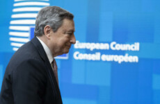 Il Premier Mario Draghi nel vertice con gli altri leader Ue in corso a Bruxelles.