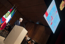 Il Presidente Sergio Mattarella alla cerimonia di consegna del Premio Internazionale Maria Sofia Pulejo e Uberto Bonino