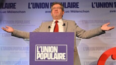 Jean-Luc Mélenchon durante la campagna elettorale per le elezioni presidenziali in Francia.