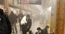 Il luogo della sparatoria alla metropolitana di New York.