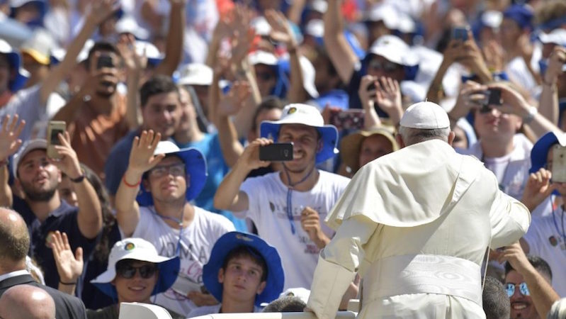 Papa Francesco e i giovani.