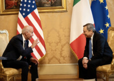 Palazzo Chigi, 29/10/2021 - Il Presidente del Consiglio Mario Draghi con il Presidente degli Stati Uniti d’America, Joseph R. Biden