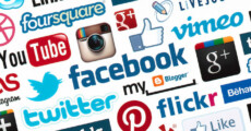 Logo dei più noti social media.