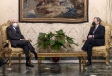 Il Presidente della Repubblica Sergio Mattarella a colloquio con il Presidente del Consiglio Mario Draghi. (Ufficio Stampa della Presidenza della Repubblica)