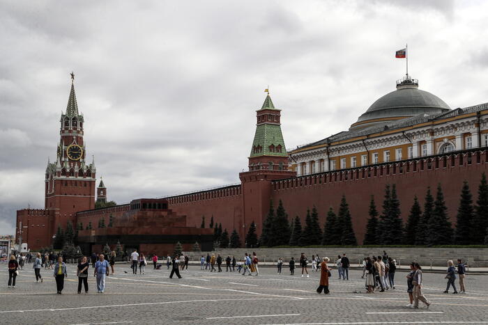 Vista della Piazza rossa e il Cremlino, Mosca.
