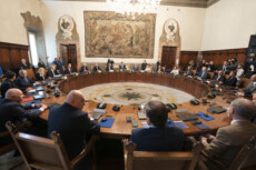 Riunione del Consiglio dei Ministri n. 1 Palazzo Chigi, 23/10/2022 - La sala del Consiglio dei Ministri