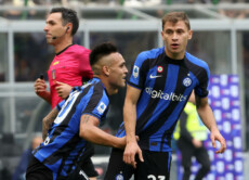 Nicolò Barella e Lautaro Martinez protagonisti nella partita vinta dall'Inter sulla Salernitana per 2-0.