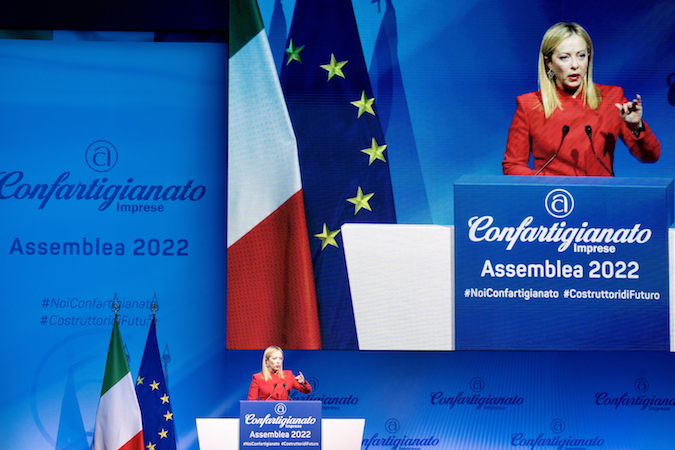 Il Presidente del Consiglio, Giorgia Meloni, ha tenuto un intervento all’Assemblea nazionale di Confartigianato - Imprese 2022, presso l'Auditorium della Conciliazione