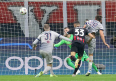 Rade Krunic (a segno per il 2-0 del Milan con il Salzburg al Giuseppe Meazza