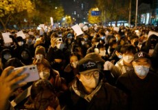 Proteste anti Covid in Cina.