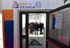 I nuovi locali dell'Agenzia delle Entrate di via Finocchiaro Aprile durante l'inaugurazione. Genova, 20 Gennaio 2020.