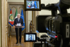 Il Presidente Sergio Mattarella in occasione della cerimonia dello scambio degli auguri di Natale e di fine anno con il Corpo Diplomatico