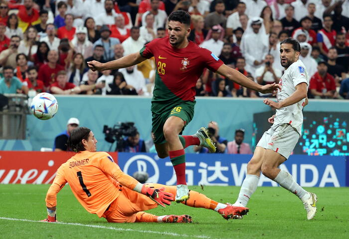 Goncalo Ramos porta a 5 le marcature del Portogallo contro la Svizzera nel Mondiale Qatar 2022