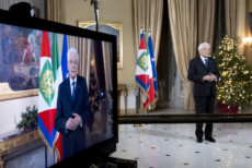Palazzo del Quirinale, 30/12/2022. Il Presidente Sergio Mattarella in occasione del discorso di fine anno