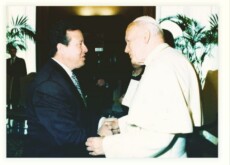 José Visconti con papa Giovanni Paolo II
