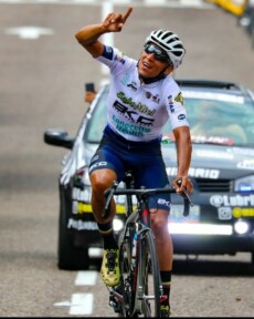 L'arrivo solitario del venezuelano Franklin Lugo nella seconda tappa della Vuelta al Táchira.