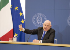 Il Ministro della Giustizia Carlo Nordio durante la conferenza stampa del 31/01/2023.