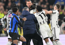 Juventus-Inter di Coppa Italia, la rissa a fine partita.