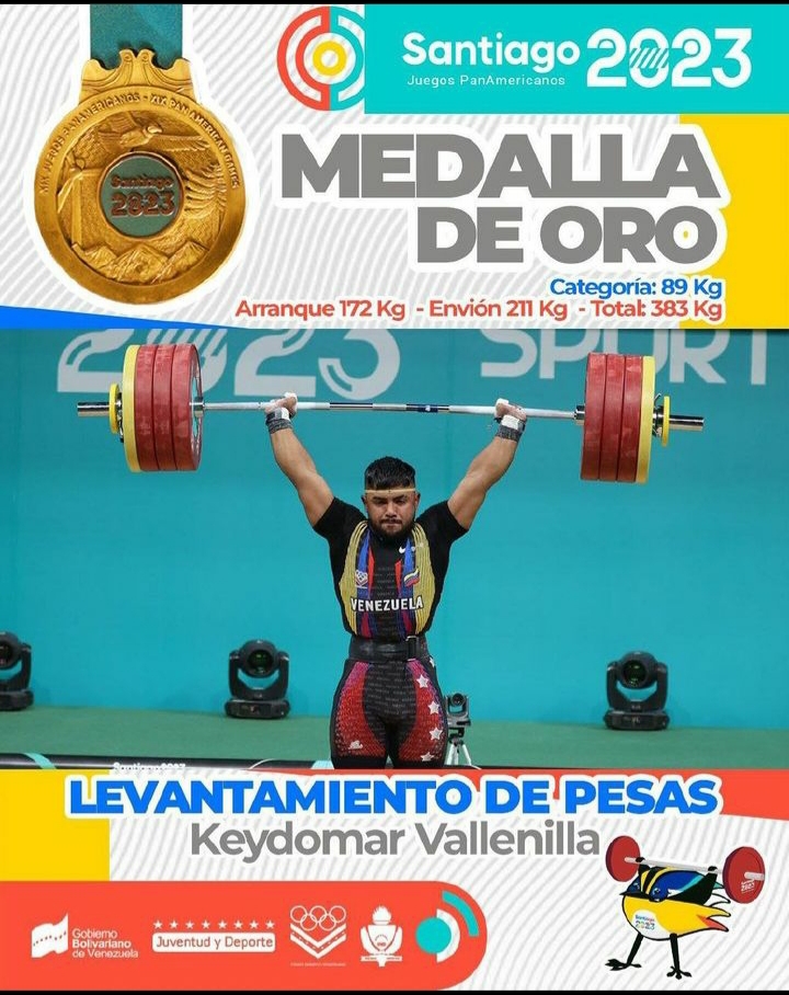 Santiago 2023, Juegos Panamericanos: Valenilla le da segunda medalla de oro a Venezuela