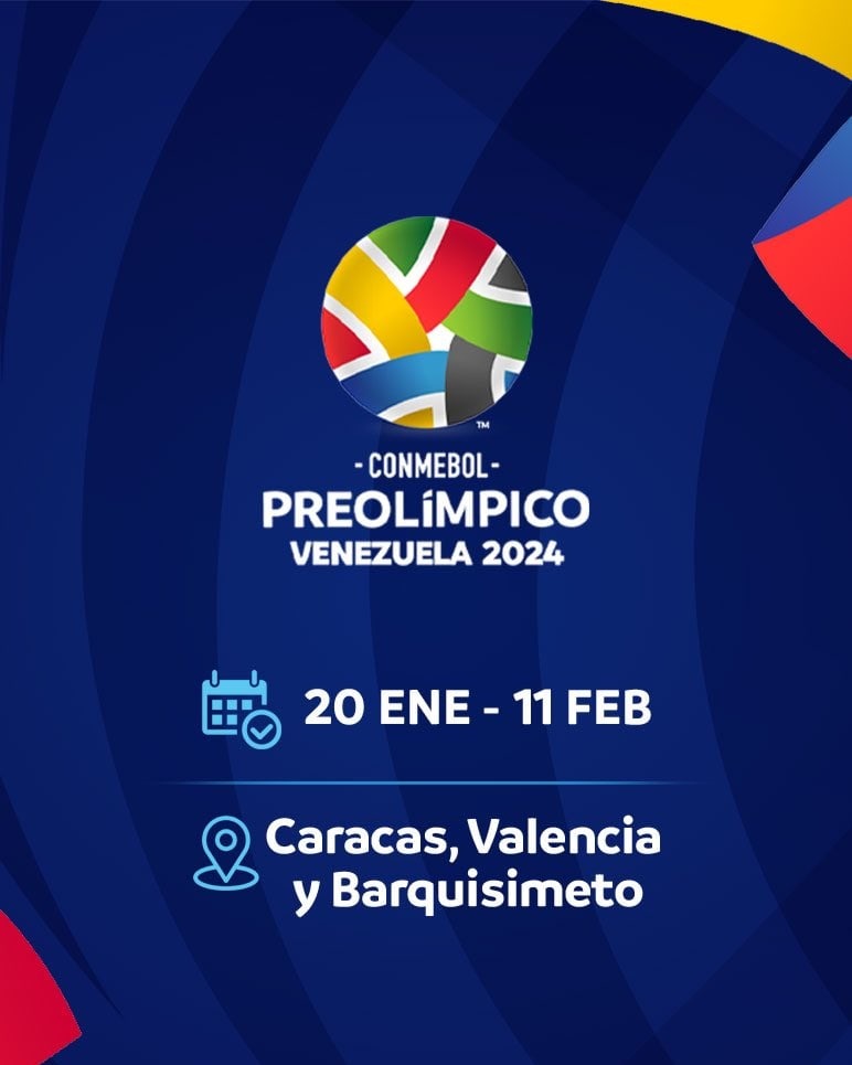 Fútbol: Comenzó la cuenta regresiva para el “Preolímpico Venezuela 2024”.